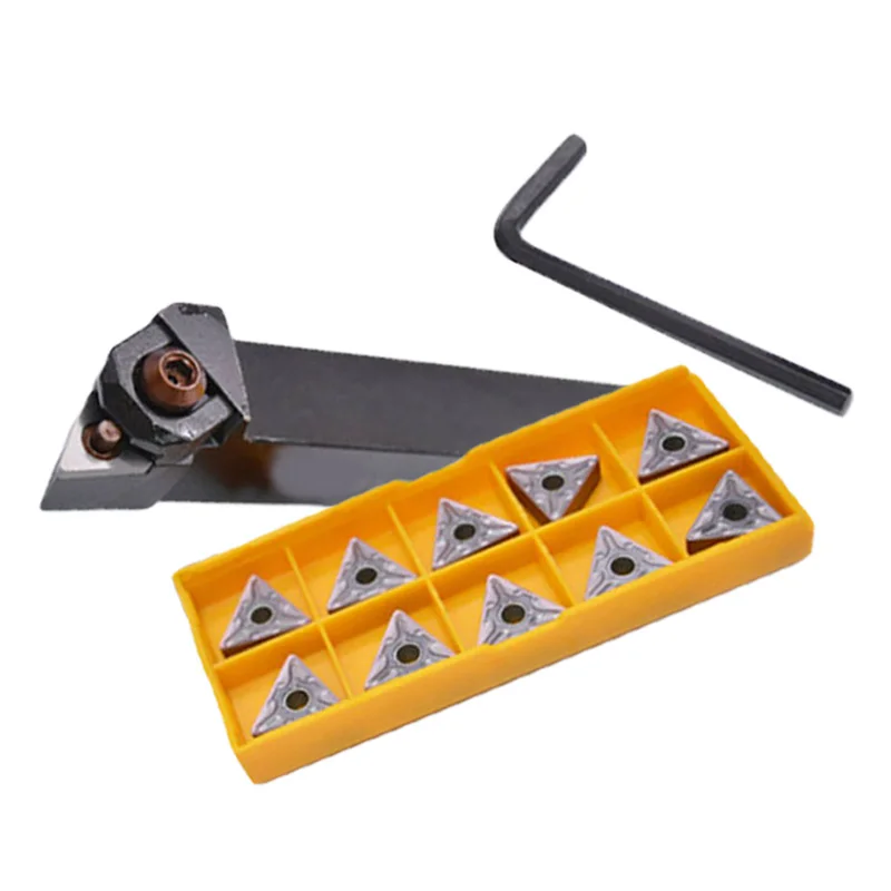 

2019 New High Quality WTJNR2020K16 Lathe Turning Tool + 10pcs TNMG160408-MA TNMG332-MA VP15TF Inserts