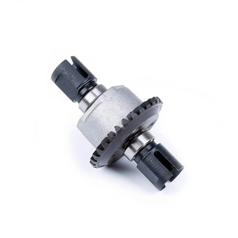 Kit engrenage différentiel métal pour voiture RC 1/8, présenté avec ses composants détachés sur fond blanc.
