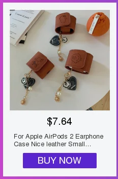 Для AirPods чехол для Apple 3D Мультяшные стежки корпусы гарнитурные для Airpods 2 силиконовый чехол забавные аксессуары Защитные Чехлы Брелок