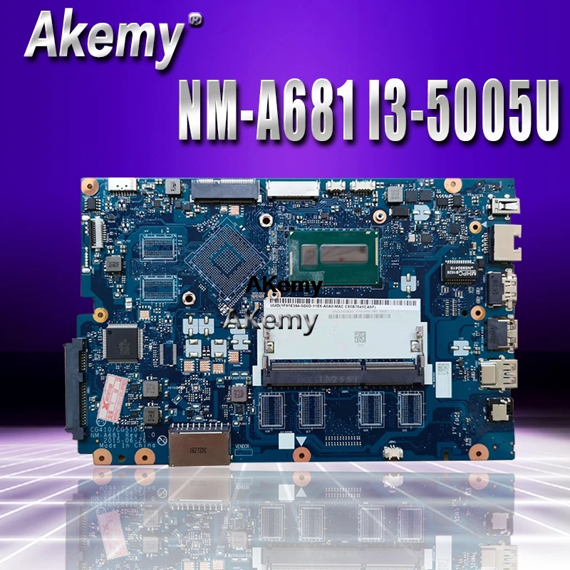 

CG410 / CG510 NM-A681 motherboard for Lenovo B50-50 100-15IBD notebook motherboard CPU i3 5005U DDR3 100% test work