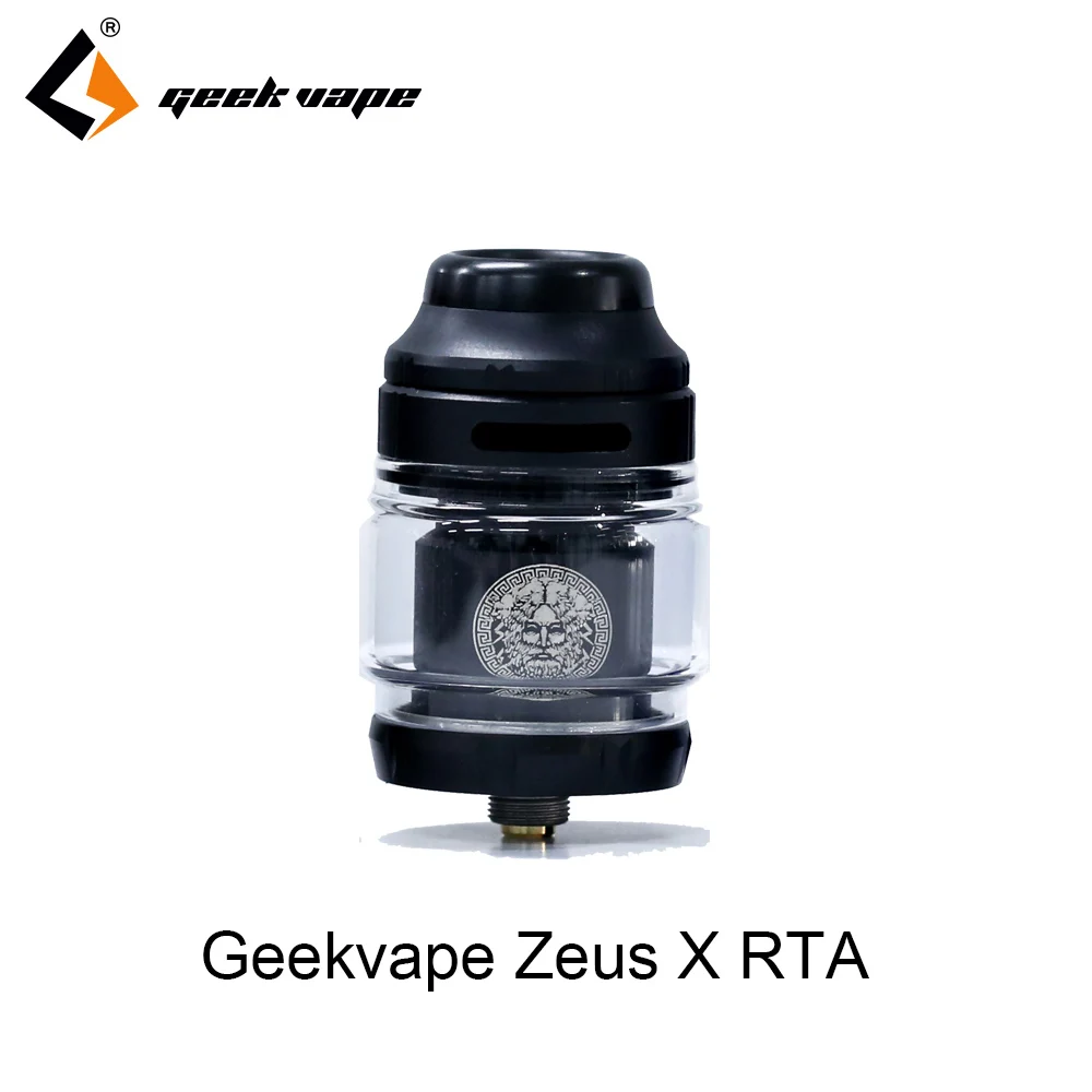 Новейший Vape Geekvape Zeus X RTA 4,5 мл емкость бака с 810 Delrin капельным наконечником электронная сигарета распылитель vs zeus dual/AMMIT - Цвет: black