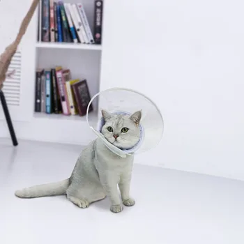 

Translucent Dog Cat Protection Cover Wound Healing Cone Protective Light Soft PVC Pet Medical Collar Smart Cone Prevent Bite