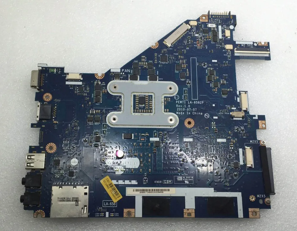 Основная плата для ноутбука acer aspire 5742Z 5742 5733 5733Z материнская плата для ноутбука PEW71 LA-6582P Rev 1,0 HM55 UMA DDR3 тест ОК