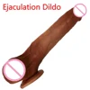 Real Ejaculation Dildo For Women Realistic Penis Water Spray With Suction Cup Dildos Female Masturbation Device Sex Toy Shop 1