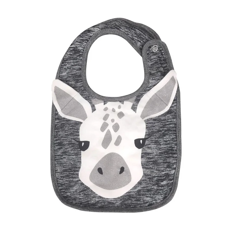 giraffe Новорожденный ребенок нагрудники мультфильм Животные печати Девочка Мальчик водонепроницаемый слюнявчик полотенце шарф хлопок младенческой отрывистый ткани передник для кормления от 0 до 3 лет - Цвет: giraffe