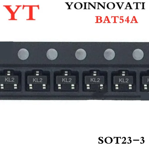 100 шт./лот BAT54A KL2 SOT23 IC лучшее качество. | Электронные компоненты и принадлежности