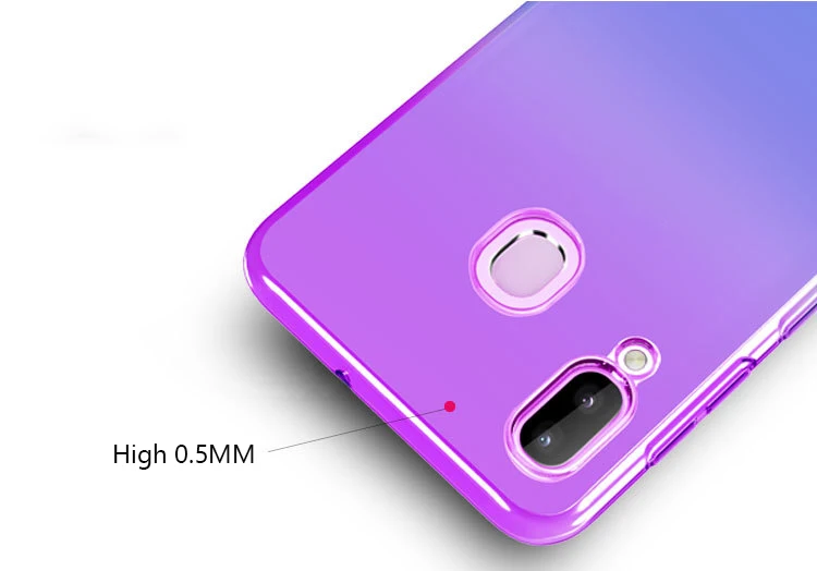 10 шт. Градиент красочный мягкий чехол из tpu для samsung A9S A8S A6S A70 A60 A50 A40 A30 A10 M30 M20 M10 ультратонкая Защитная крышка