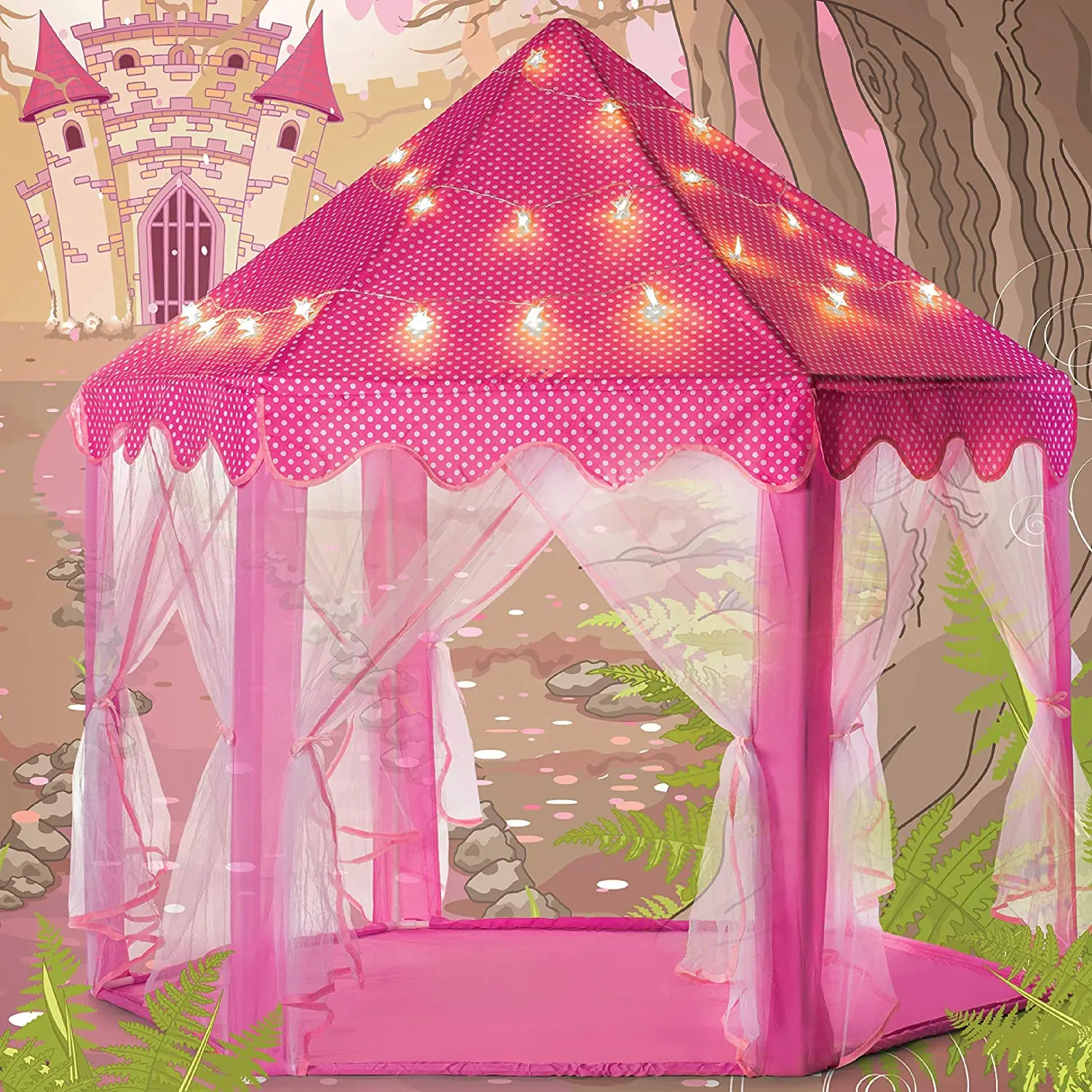 Portable Kids Toy Tipi Tent Ball Pool Princess Girl Castle Play House Children Small House Folding Playtent Baby Beach Tent 3