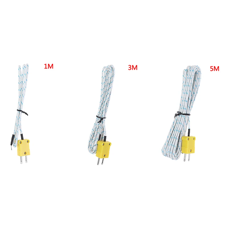 1/3/5M K Type Thermometer Line Test Length Wire Temperature Thermocouple Sensor Probe Tester Line Multimeter Tester temperature sensor thermometer hygrometer hygrometer thermometer digital thermometer temperature and humidity meter food thermometer infrared thermometer refrigerator thermometer soldering iron thermometer plastic thermometer bbq thermometer