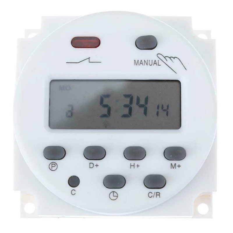 

Power Time Controller Switch LCD Digital Display Multiple Voltage Rechargeable Battery Programmable Relay Switches Parts