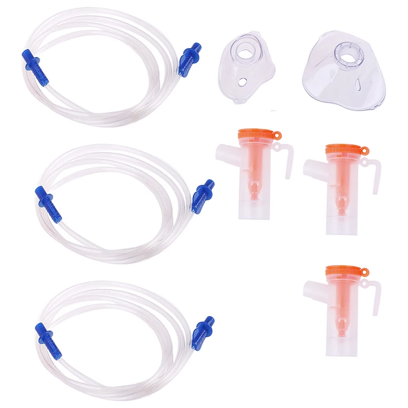 Hot Household Adult Child Aerosol Masks Nebulizer Compressor Sprayer Cup Mouthpieces Nosepieces Catheter Inhaler Set Accessories