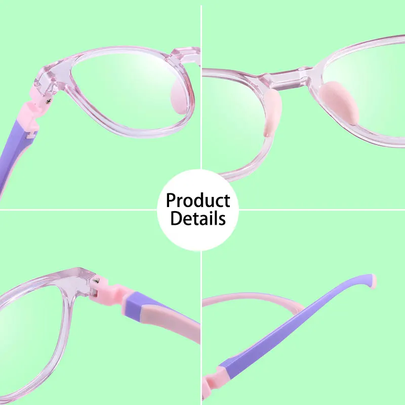 Children's Glasses Boy Girl TR90 Anti Blue Light Computer Eyeglasses Kid UV Blocking Gaming Screen Protection Glasses
