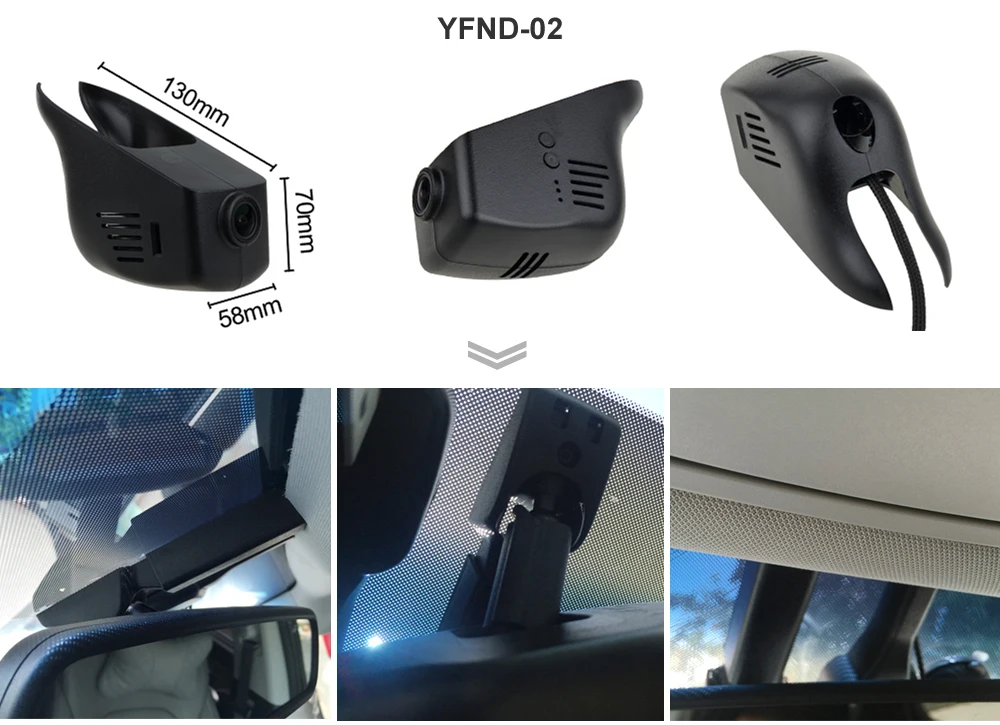 SINOSMART Novatek 96672 Wifi DVR камера для Infiniti QX50 2015/Q50/Q50L/QX70 2013 управление через мобильный