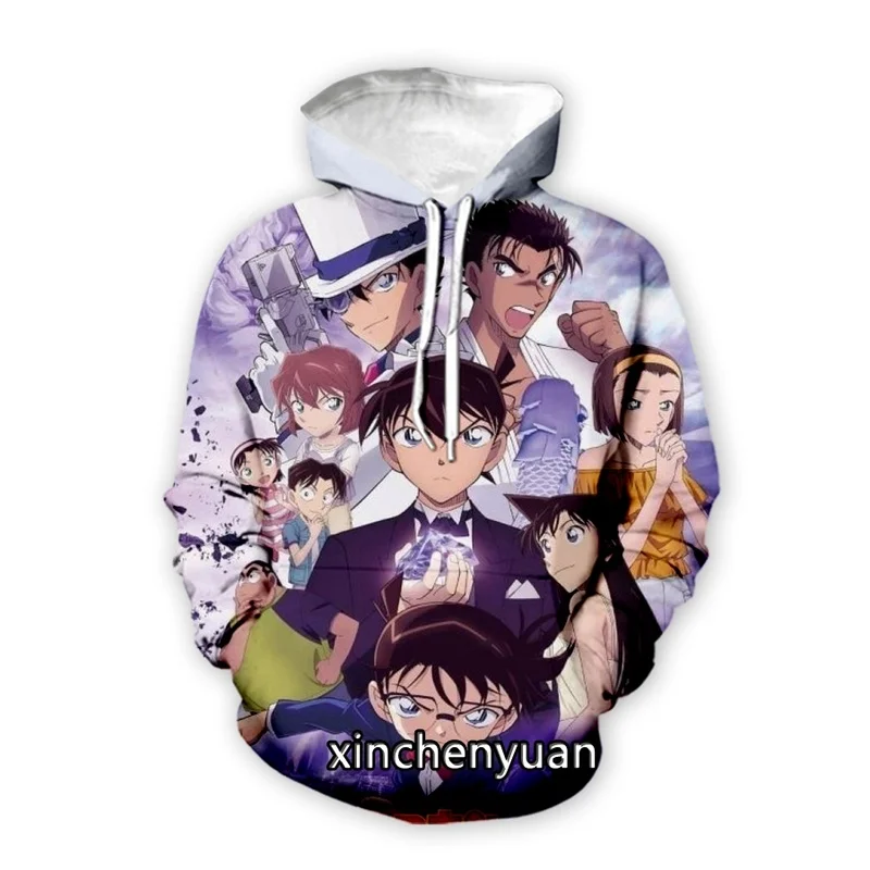 

xinchenyuan New Men/Women Anime Detective Conan 3D Printed Long Sleeve Hoodie Fashion Sweatshirt Hoodies Men Sport Pullover A41