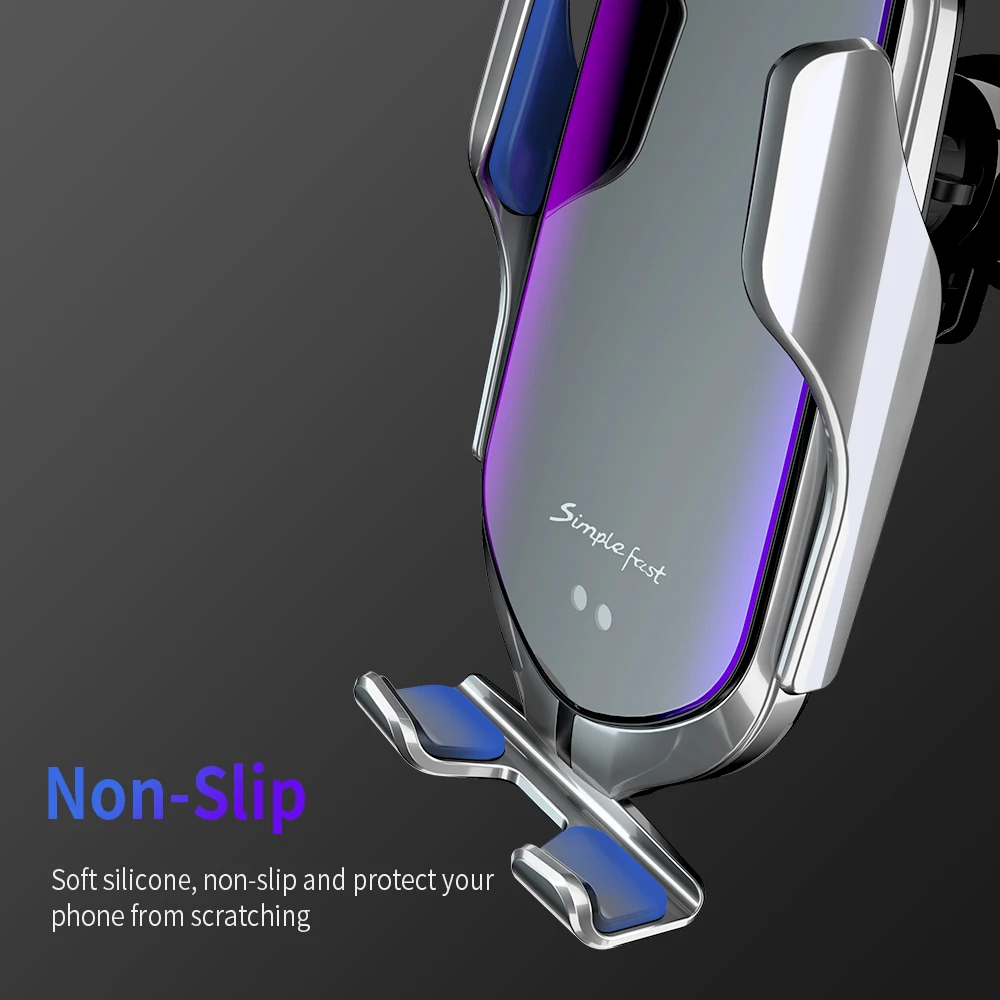  FLOVEME Automatic Clamping 10W Wireless Charger Car Holder Smart Infrared Sensor Qi GPS Air Vent Mo