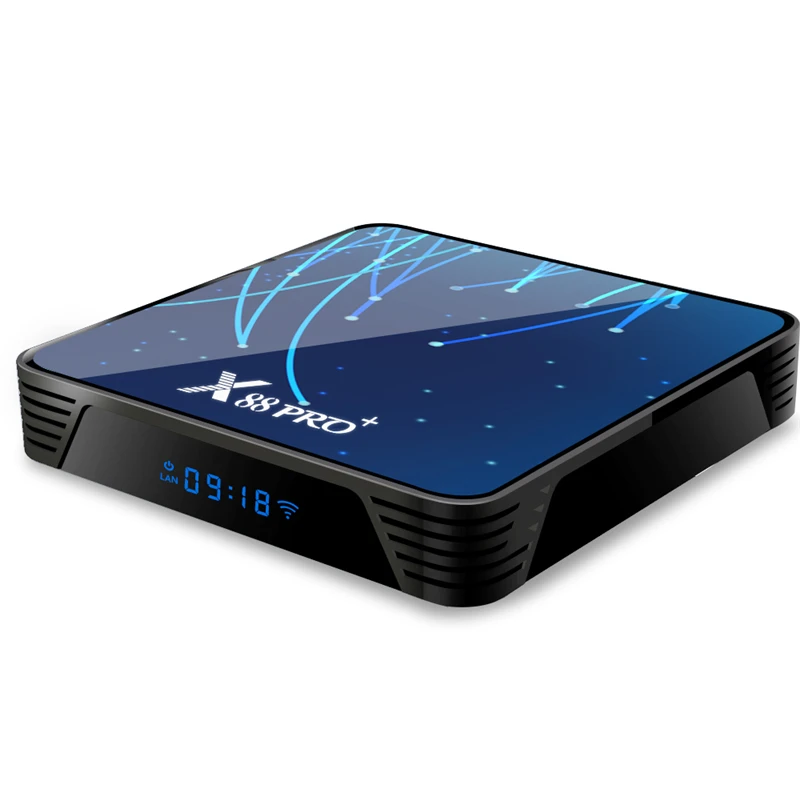 HAAYOT Android 9 tv Box Восьмиядерный медиаплеер коробка RK3368 Восьмиядерный 4 Гб 64 Гб/128 Гб Rom 4K IP tv Box X88 Pro+ ТВ-приставка