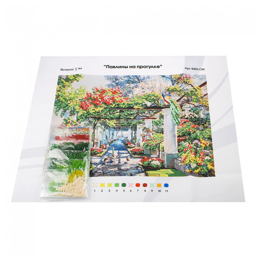 Craft Toys SNOW WHITE 9092CM Toy Hobbies Arts Crafts for children creativity needlework set for embroidery with beads kit