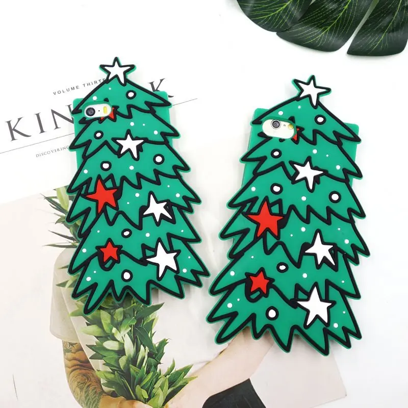 

Creative Christmas tree for iphoneXs 10 for iphone X/7/8/6Splus silicone case cartoon iphone 11 case luxury kuromi