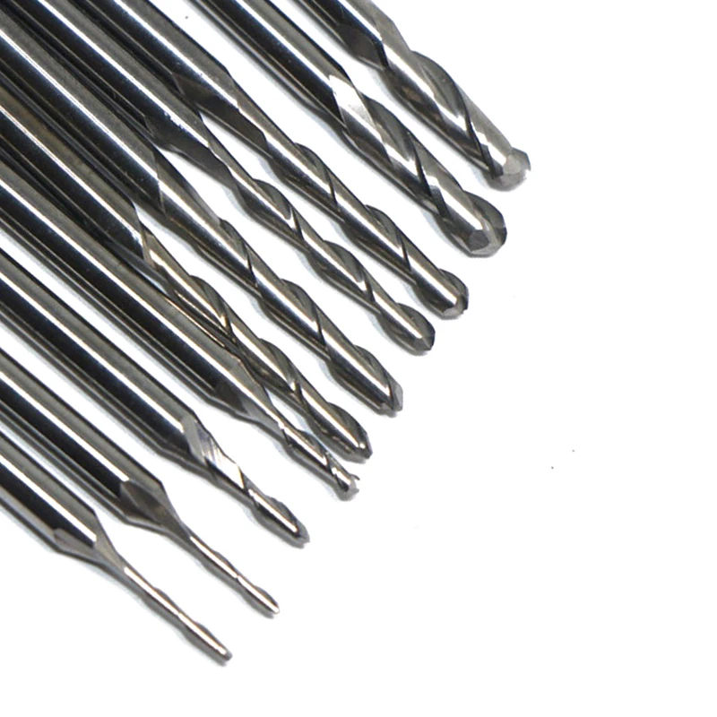 

10pcs Set Ball Nose End Mills Carbide Engraving Milling Drilling Straight Shank