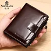 ManBang Brand Luxury Men's Wallet Genuine Leather Purse Vertical Driver's License First Layer Cowhide Multi-Function Card Bag 2