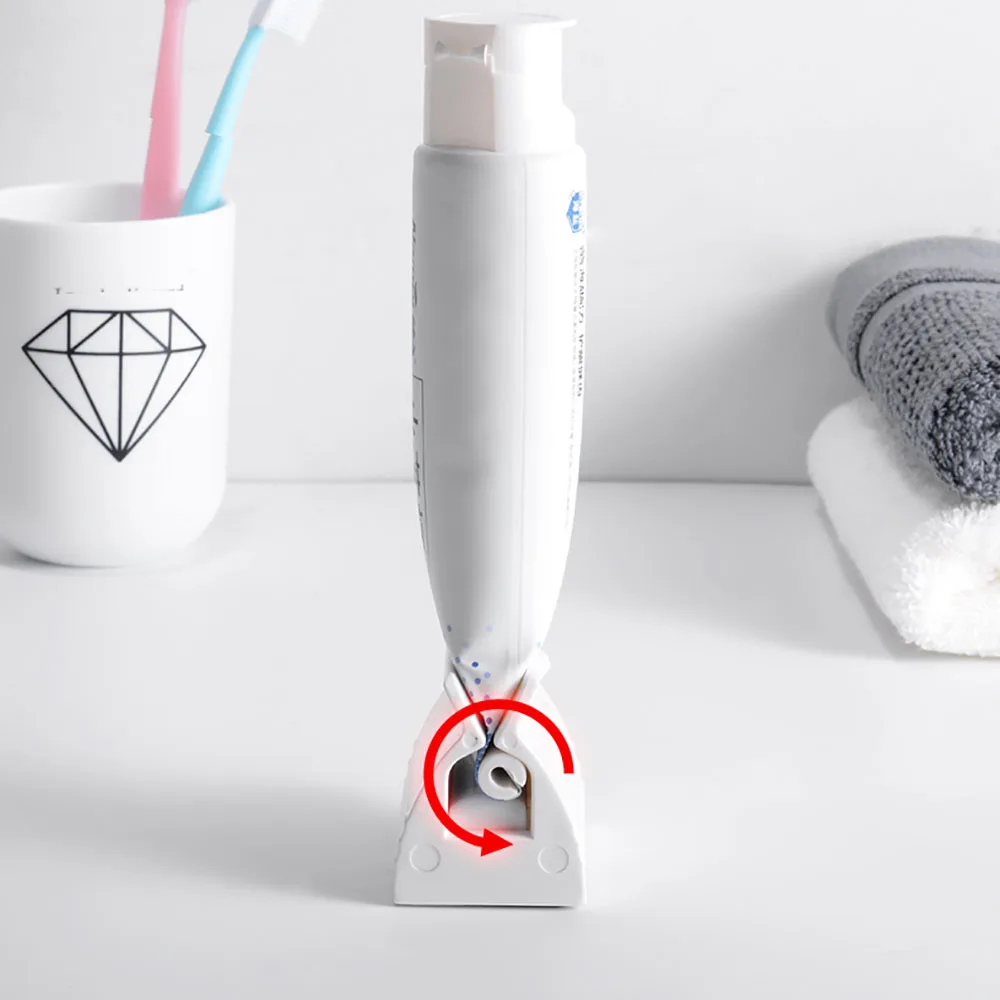 Nuovo 1 pz manuale dentifricio tubo rulli spremiagrumi tubi verticali supporto Dispenser risparmio di spazio accessori per il bagno di casa