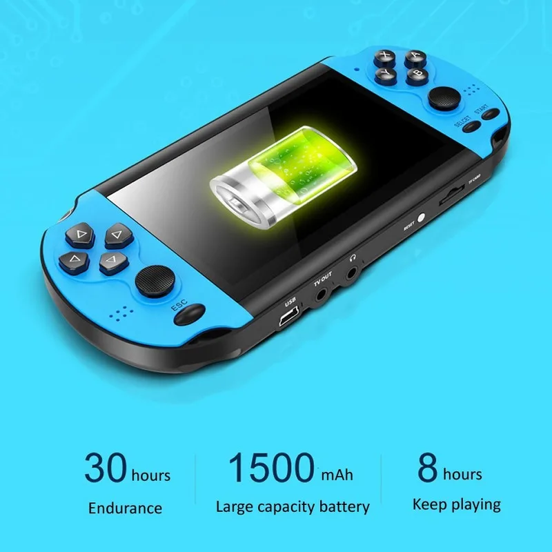 Outmix X7 Handheld Game Console 4.3 Inch Screen Mp4 Player Video Games