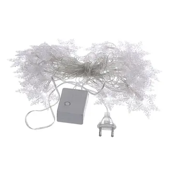 

40LED 5M 220C EU Plug Snowflake Shape LED String Light Indoor Outdoor Christmas Holiday Decoration Fairy String Light