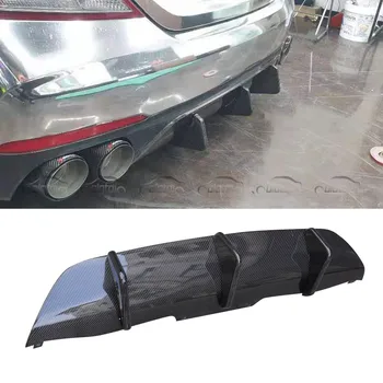 

Olotdi Real Carbon Fiber Mode Style Diffuser Rear Back Lip Bumper For Hyundai GENESIS G70 spoiler spiltters