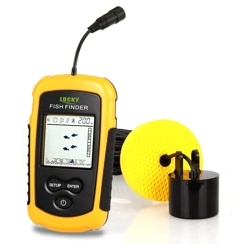 

FF1108-1& FF1108-1CT Portable Fish Finder Depth Sonar Sounder Alarm Waterproof Fishfinder sonar fish(FF1108-1)