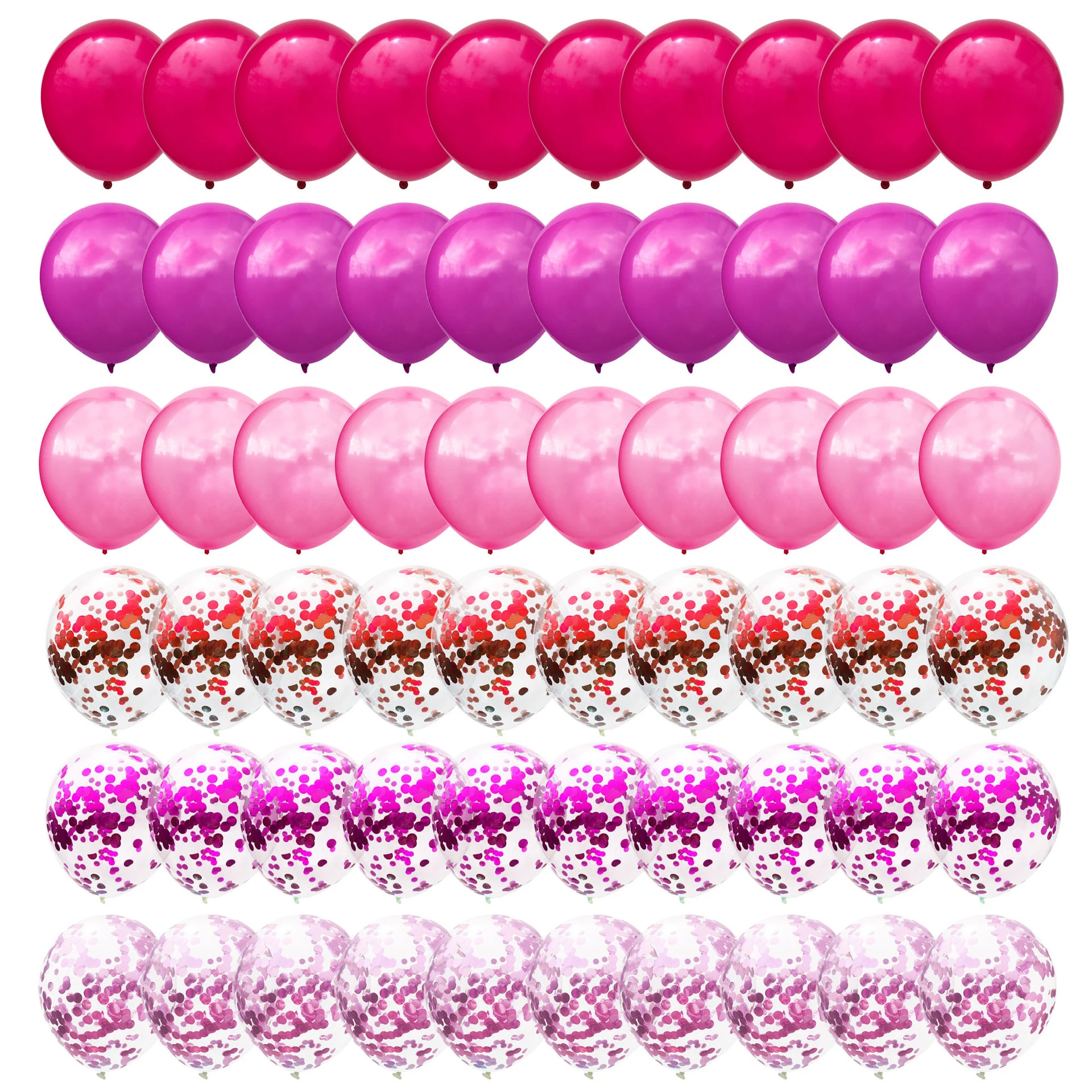 60pcs/set MIX Color Balloons DIY Latex Confetti Ballons Set Kids Birthday Party Wedding Valentine's Day Festival Decor Ballon