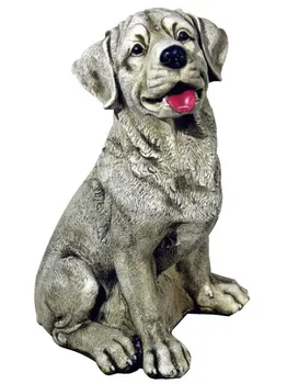 

Dog figure concrete-stone for garden or outdoor 39cm.