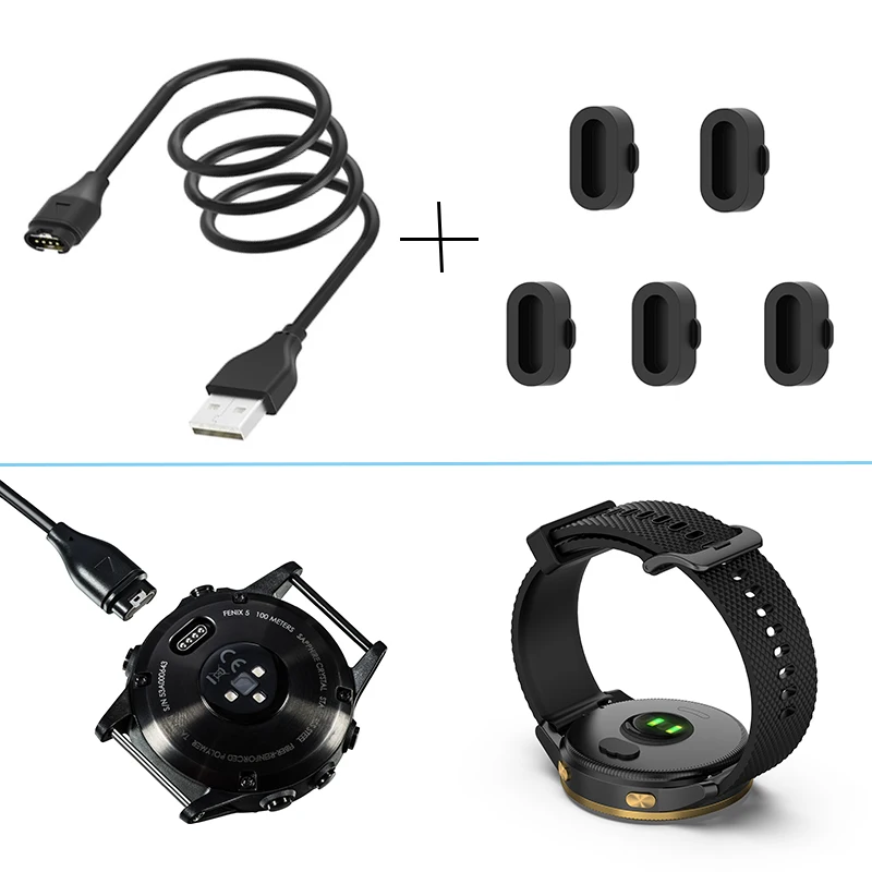 Зарядное устройство для Garmin vivoactive 4 4S vivomove 3S Venu аксессуары для умных часов зарядный кабель для Fenix 6/6s/6X адаптер зарядное устройство
