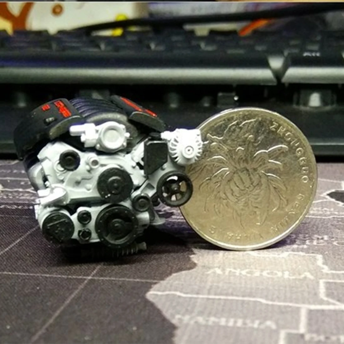 1:10/1:18/1:24 DIY Имитация статической модели двигателя автомобиля для Is3