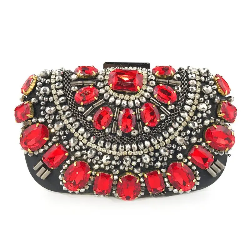 Блестящая женская сумочка с бисером для выпускного вечера, Дамская Свадебная вечерняя сумочка, вечерние сумочки-клатчи для банкета