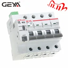 GEYA-disjoncteur à réinitialisation automatique du disjoncteur à réinitialisation automatique, pour maison intelligente MCB, Rail Din GYM9 4P MCB