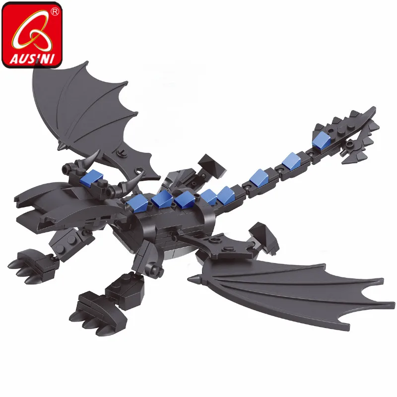 8pcs/set 8in1 Cartoon Dragon Building Blocks Bricks Models Assembled Cute Toys 