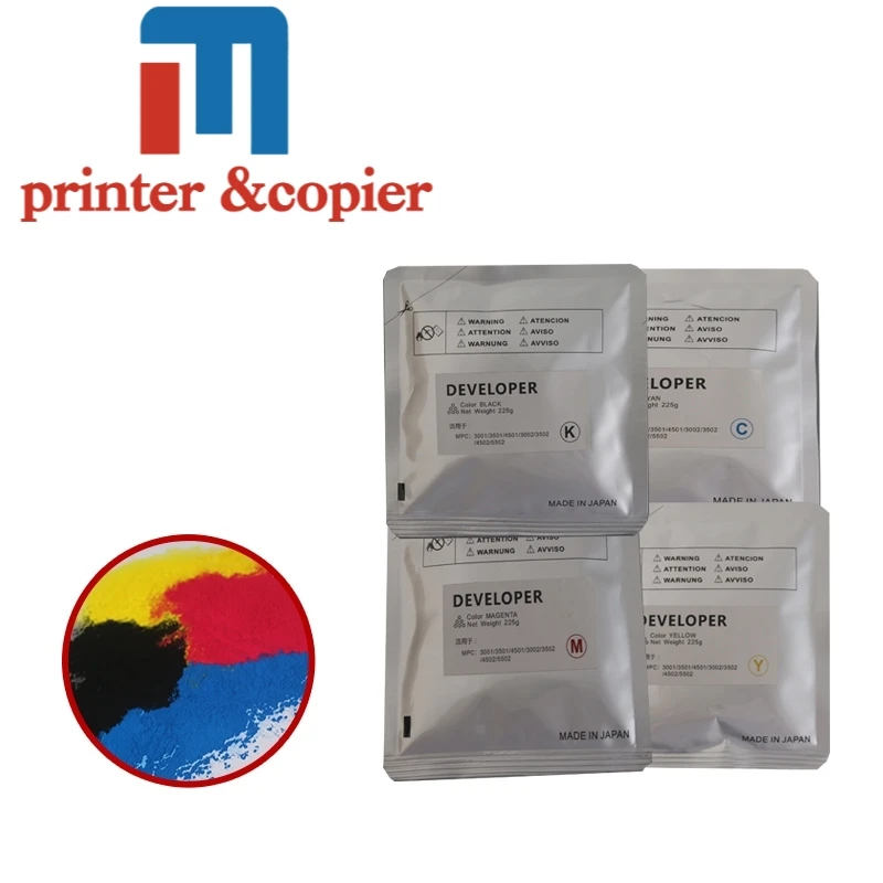 225g KMCY новый совместимый разработчик Mpc3501 для Ricoh MPC3001 MPC3002 MPC3501 MPC3502 MPC4501 MPC4502 MPC5502 |