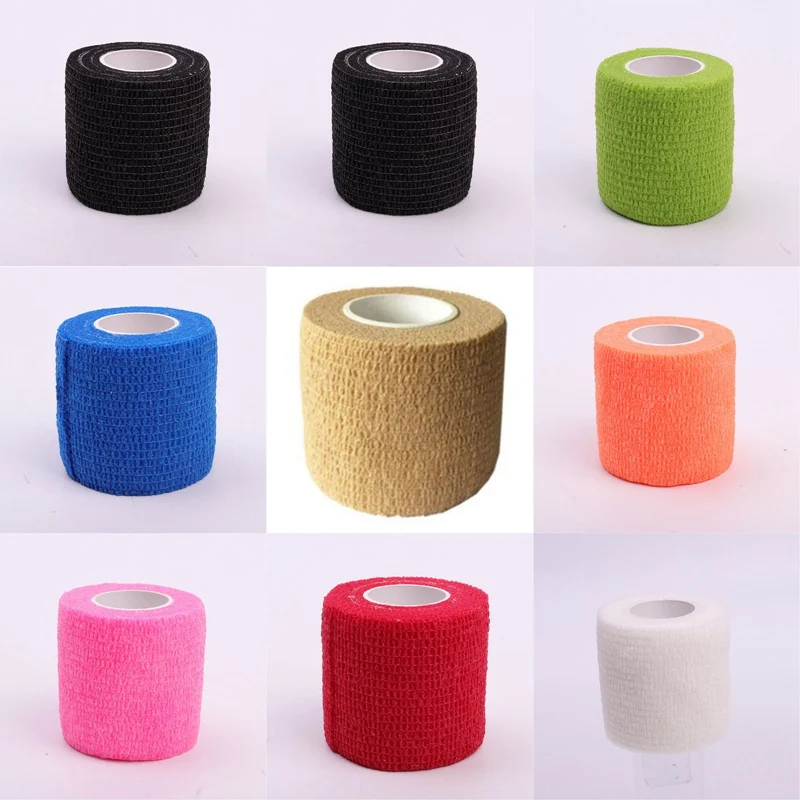 

5cm*4.5m Tatto bandage Self-Adhesive Elastic Bandage First Aid Kit tattoo Tape Security Protection Emergency Sports Body Gauze
