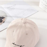 Cotton Women Baseball Cap Letter Embroidery Outdoor Visor Sun Hat Unisex Solid Color Simple Hip Hop Cap Adjustable Casual Bonnet 6