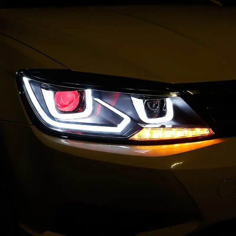 Дневные ходовые Neblineros Para автозапчасти наружная лампа Led Drl фары автомобильные фары в сборе 17 18 для Volkswagen Lamando