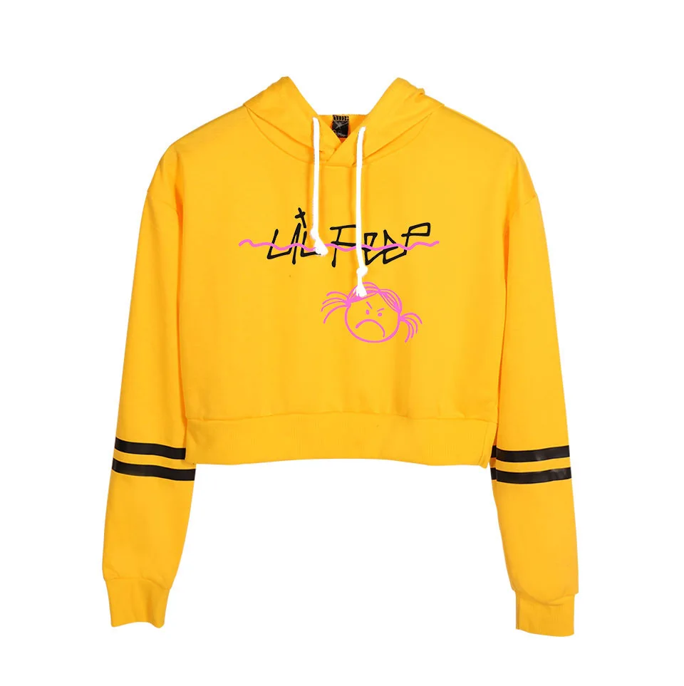 Стиль рэп Мужская певица Lil Peep House Tyrell · Pip Европейская и американская мода Женская толстовка с высокой талией