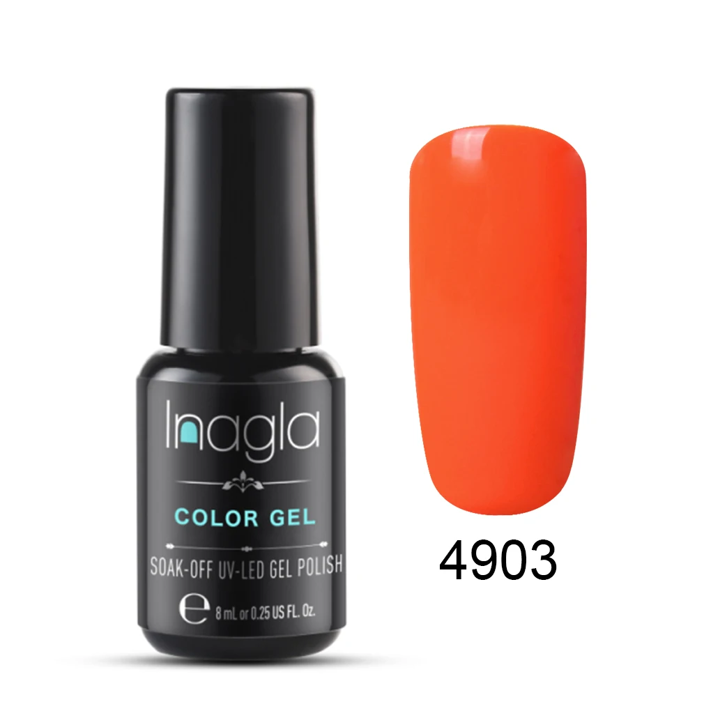 MKL4903 Inagla Macaron 8 мл УФ-Гель-лак для ногтей Набор для маникюра геллак Полупостоянный Гибридный лак для ногтей арт от Prime Гель-лак для ногтей - Цвет: MKL4903