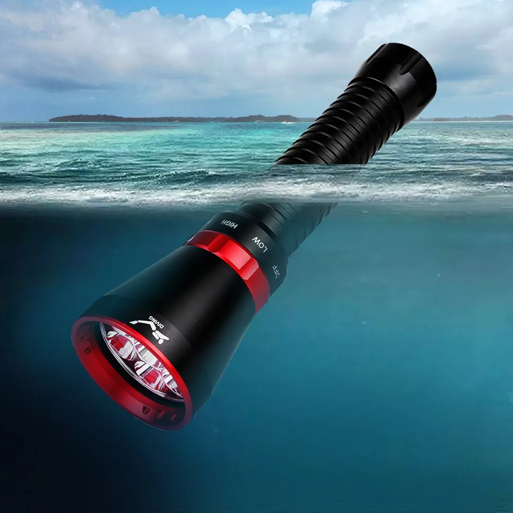 Новый водонепроницаемый 7x T6 светодиодный фонарик для подводного плавания 100 м