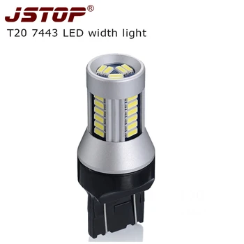 

JSTOP 20X wholesale T20 width lights 24V Daytime lights led 12V W21/5W 4014SMD 7443 lamp Clearance Light led signal bulbs