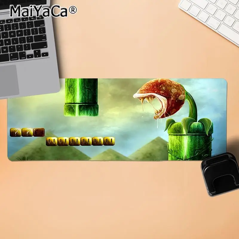 LockEdge 30X90cm MaiYaCa Лидер продаж мультфильм Марио компьютерные игровые коврики для мыши прочный резиновый коврик для мыши коврик - Цвет: LockEdge 30X90cm
