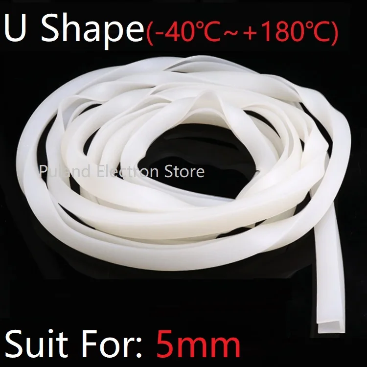 U-образная уплотнительная лента 5 мм канальная силиконовая резиновая оболочка