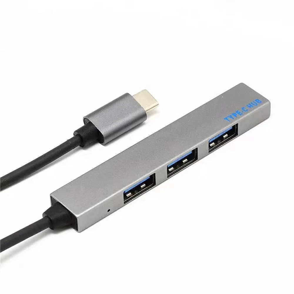 USB C концентратор 4 порта type C концентратор адаптер Мульти USB 2,0 разветвитель USB-C концентратор