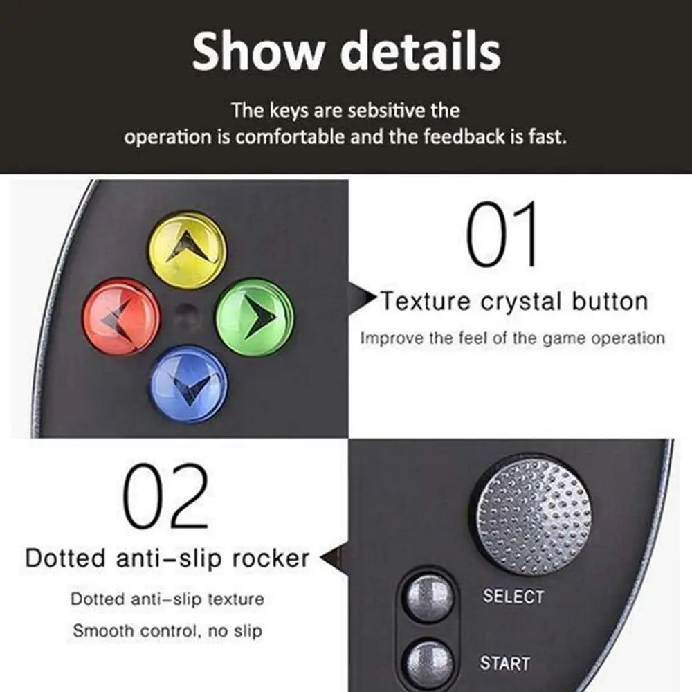 Skup X16 7 Cal retro classic konsola do gier podręczny przenośny 1300 wbudowane gry kolorowy ekran wyświetlacz automat do gier odtwarzacz