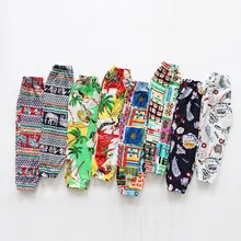 Противомоскитные штаны для мальчиков тонкие летние шаровары из искусственного хлопка для девочек, детские брюки модные детские брюки