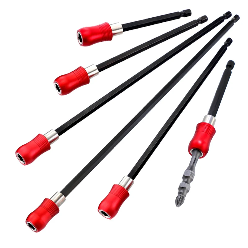 Flat wood bit extension bar rod 300mm quick release chuck fit 1//4/" hex shank bit